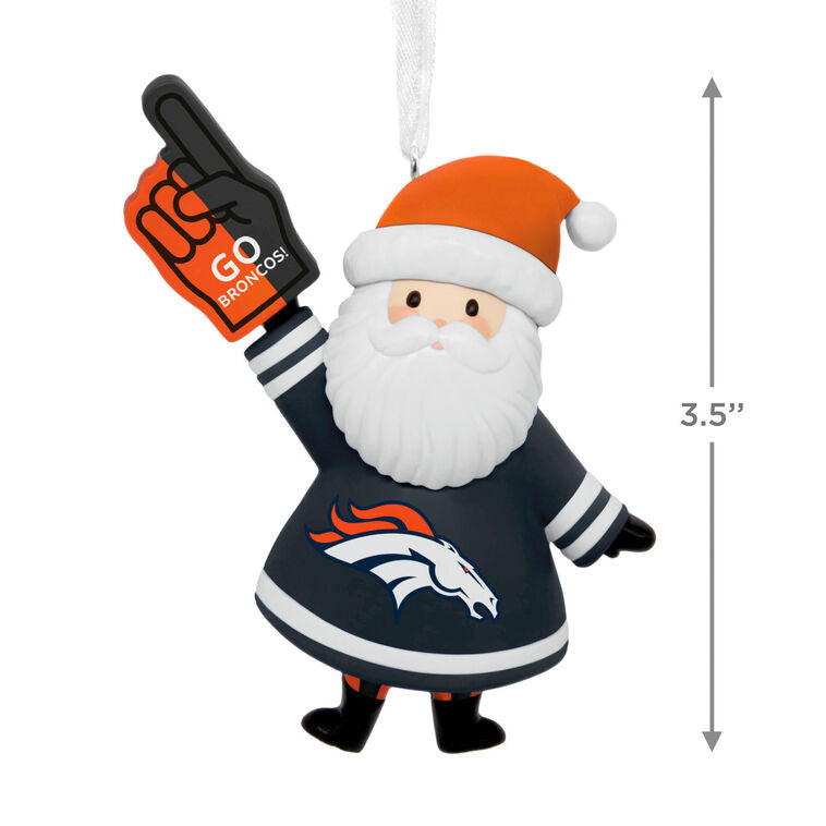  NFL Denver Broncos Santa Fan Hallmark Ornament