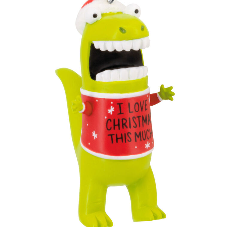  Love Christmas This Much Dinosaur Hallmark Ornament