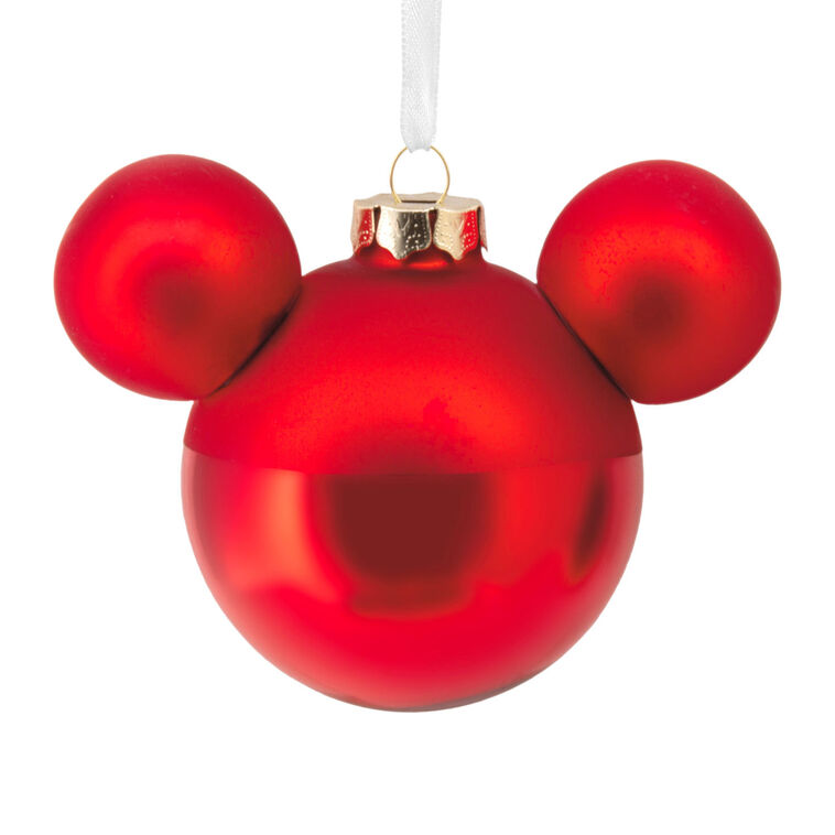  Disney Mickey Mouse Ears Icon Blown Glass Hallmark Ornament