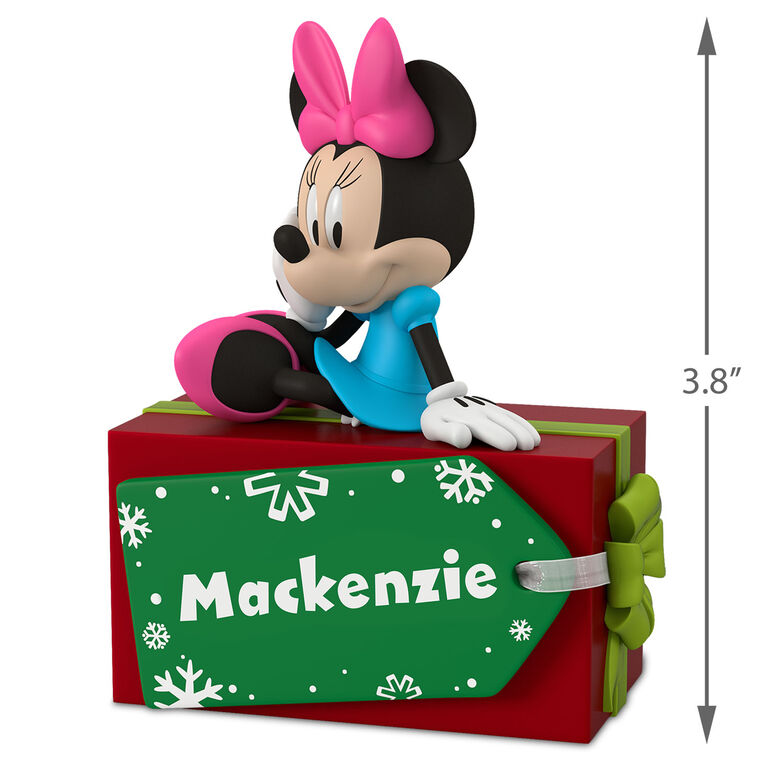 Hallmark Disney Minnie Mouse Christmas Present Personalized Ornament