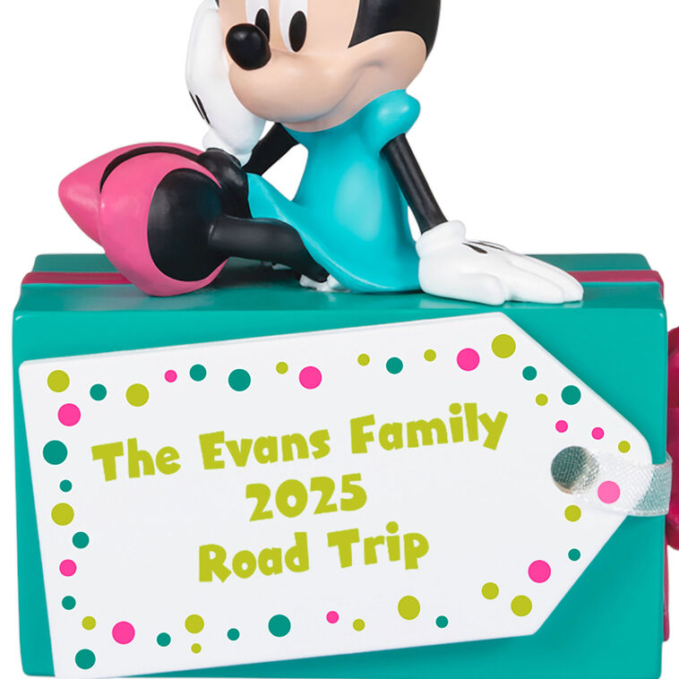 Hallmark Disney Minnie Mouse Christmas Present Personalized Ornament, Custom Text