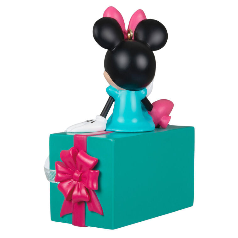 Hallmark Disney Minnie Mouse Christmas Present Personalized Ornament, Custom Text