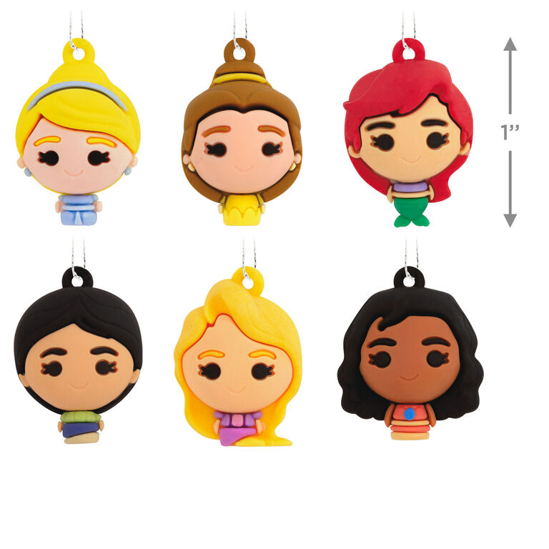  Mini Disney Princess Shatterproof Hallmark Ornaments, Set Of 6