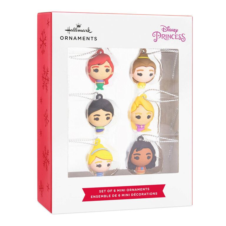  Mini Disney Princess Shatterproof Hallmark Ornaments, Set Of 6