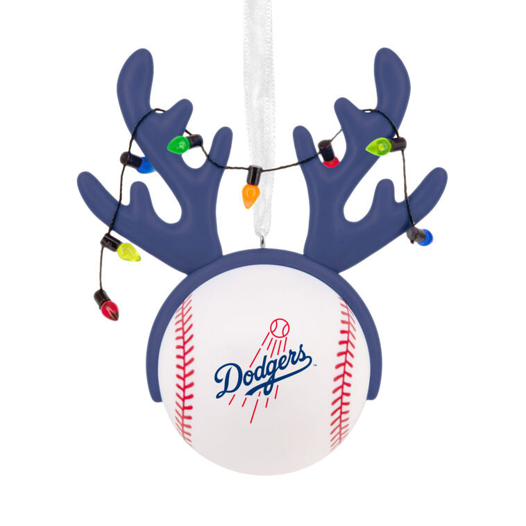  MLB Los Angeles Dodgers™ Reindeer Baseball Hallmark Ornament