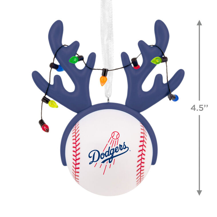  MLB Los Angeles Dodgers™ Reindeer Baseball Hallmark Ornament