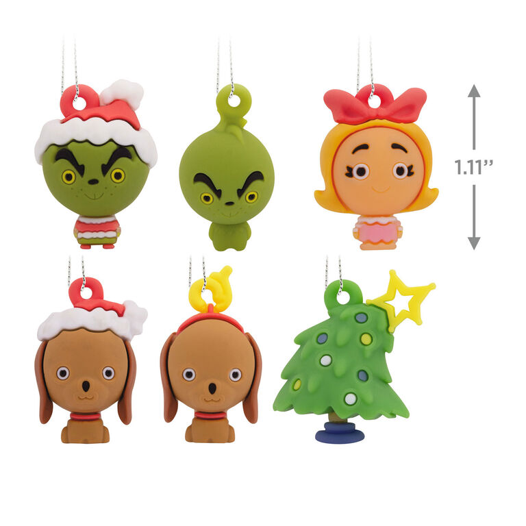  Mini Dr. Seuss's How The Grinch Stole Christmas!™ Shatterproof Hallmark Ornaments, Set Of 6