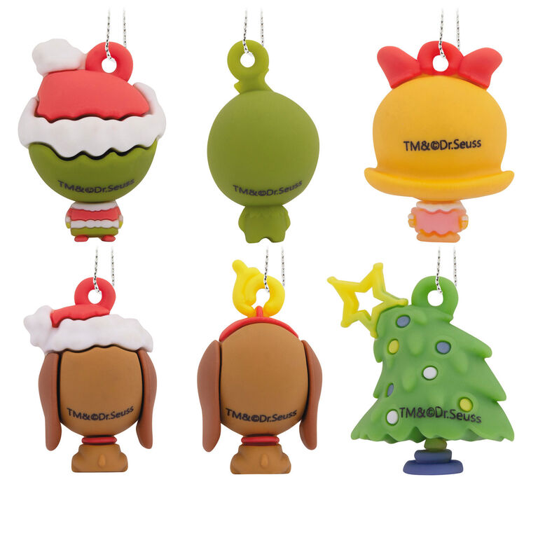  Mini Dr. Seuss's How The Grinch Stole Christmas!™ Shatterproof Hallmark Ornaments, Set Of 6