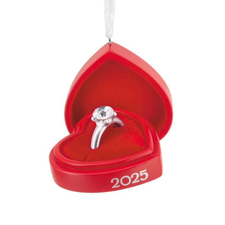  Engagement Ring In Red Box 2025 Hallmark Ornament