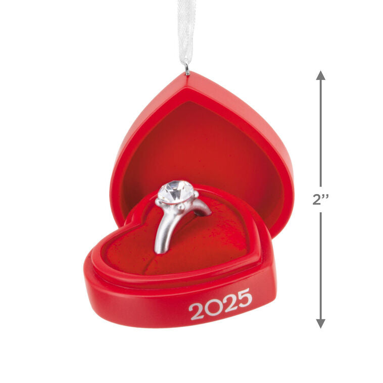  Engagement Ring In Red Box 2025 Hallmark Ornament
