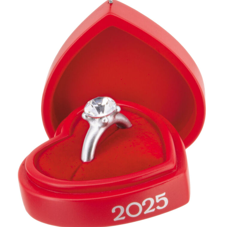  Engagement Ring In Red Box 2025 Hallmark Ornament