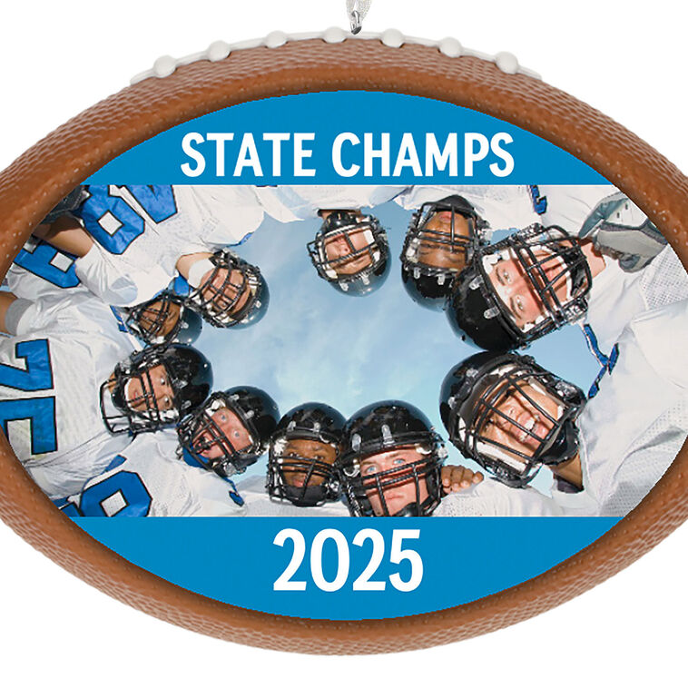 Hallmark Football Personalized Ornament, Custom Photo And Text