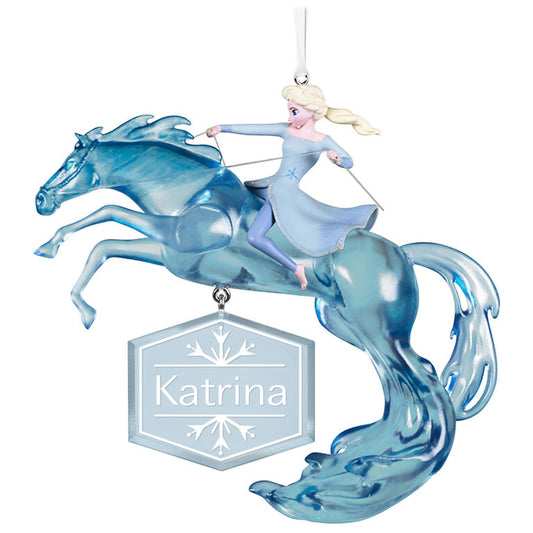 Hallmark Disney Frozen 2 Elsa And Nokk Personalized Ornament