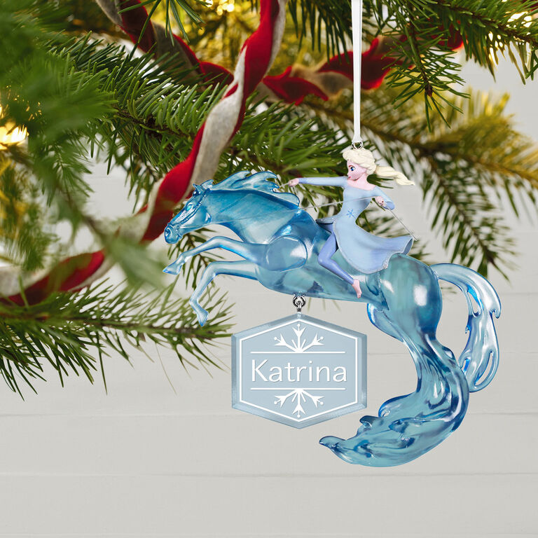 Hallmark Disney Frozen 2 Elsa And Nokk Personalized Ornament