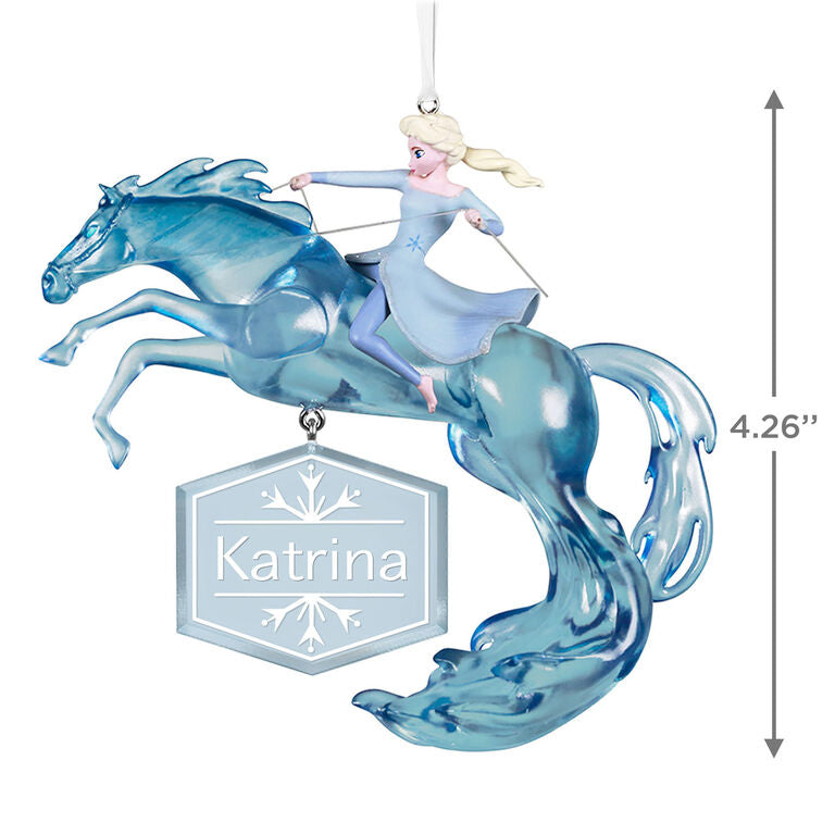 Hallmark Disney Frozen 2 Elsa And Nokk Personalized Ornament