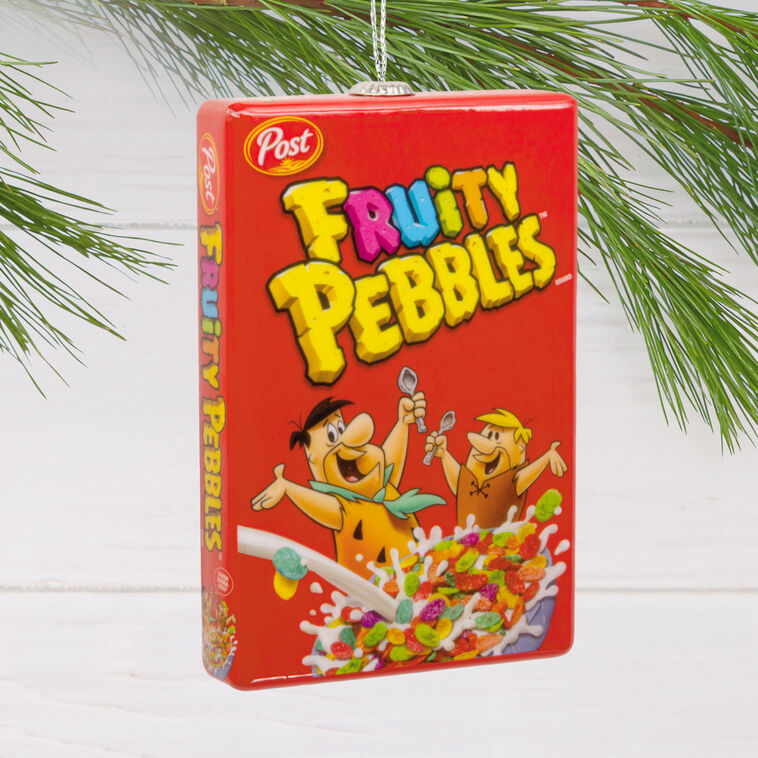  Post Flintstones Fruity Pebbles Cereal Shatterproof Hallmark Ornament