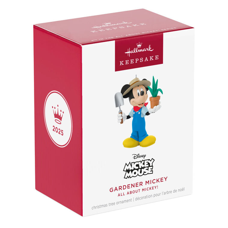Hallmark Disney All About Mickey! Gardener Mickey Ornament