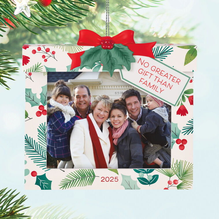 Hallmark The Gift Of Family 2025 Personalized Ornament, Custom Photo