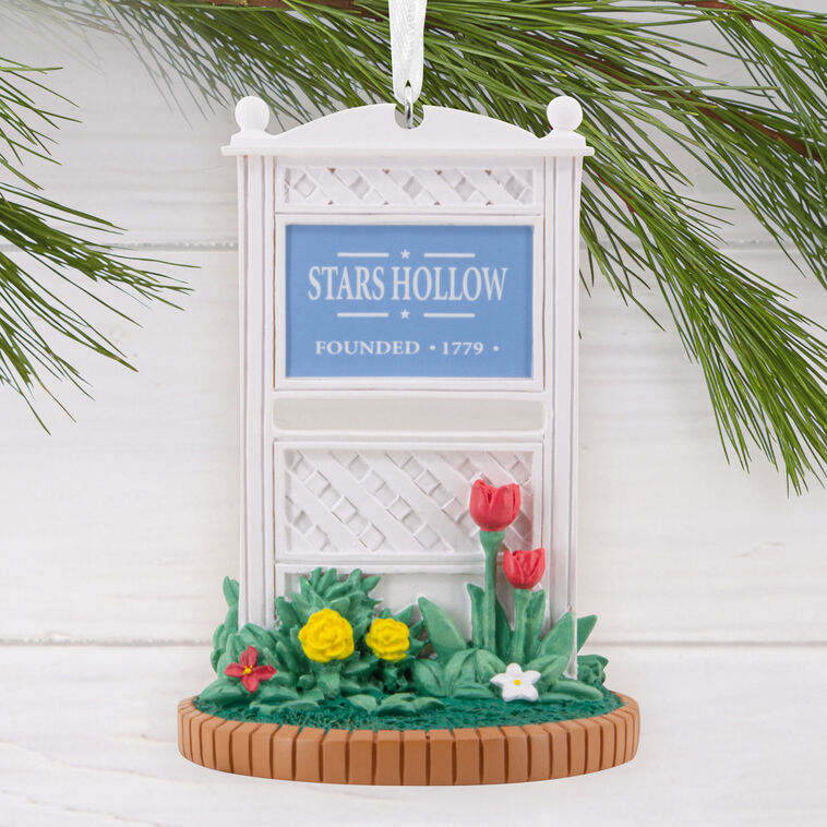  Gilmore Girls Stars Hollow Sign Hallmark Ornament