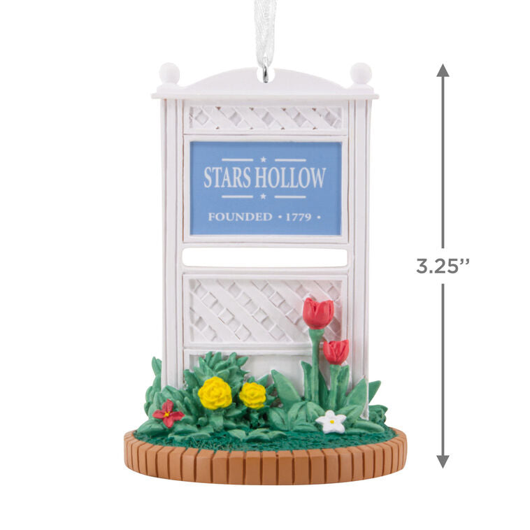  Gilmore Girls Stars Hollow Sign Hallmark Ornament