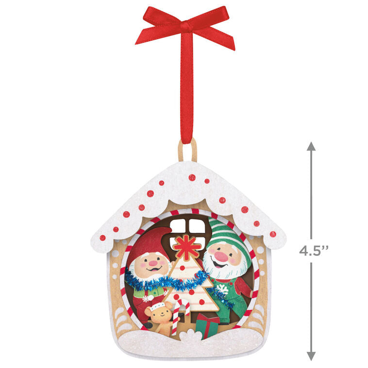 Hallmark 5th Anniversary Gnome For Christmas Papercraft Ornament