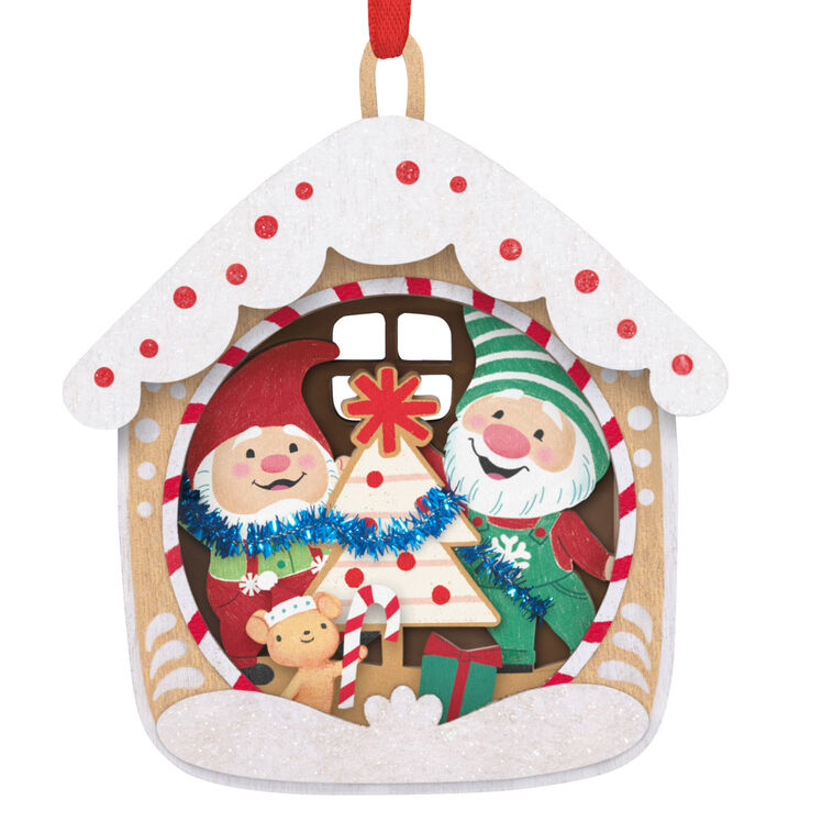 Hallmark 5th Anniversary Gnome For Christmas Papercraft Ornament