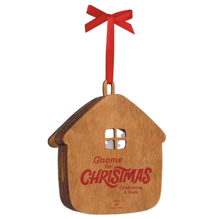 Hallmark 5th Anniversary Gnome For Christmas Papercraft Ornament