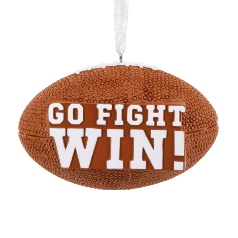  Go Fight Win Football Hallmark Ornament