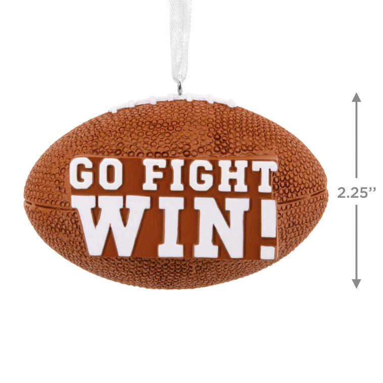  Go Fight Win Football Hallmark Ornament