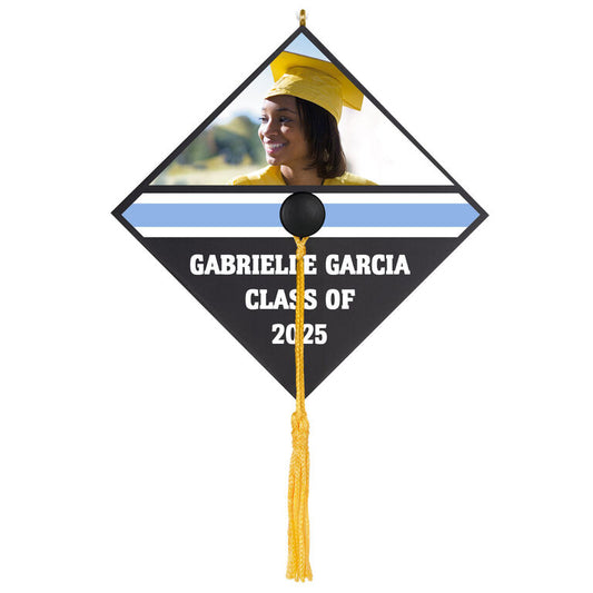 Hallmark Graduation Cap Text And Photo Personalized Ornament