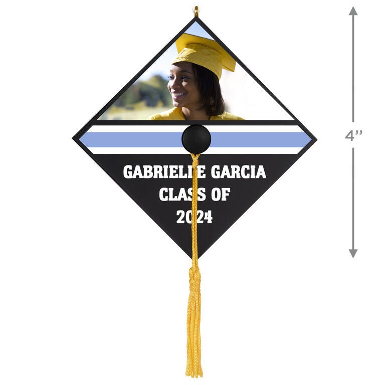 Hallmark Graduation Cap Text And Photo Personalized Ornament