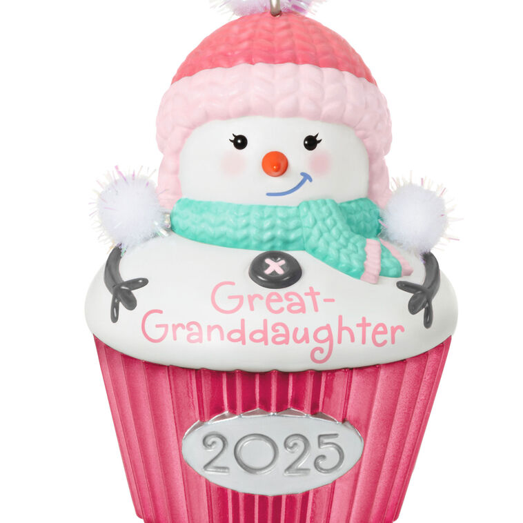 Hallmark Great-Granddaughter Cupcake 2025 Ornament