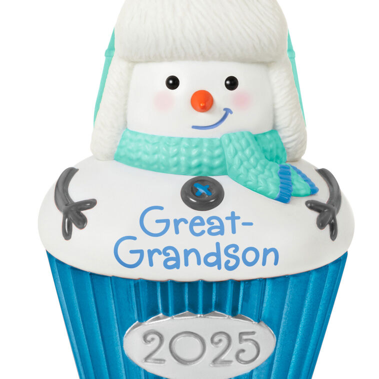Hallmark Great-Grandson Cupcake 2025 Ornament