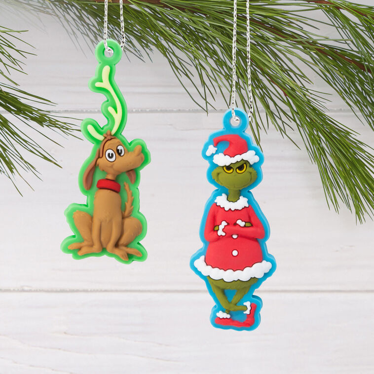  Mini Dr. Seuss's How The Grinch Stole Christmas!™ Hallmark Tree Topper And Ornaments, Set Of 5