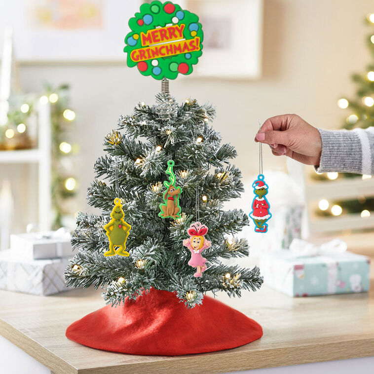  Mini Dr. Seuss's How The Grinch Stole Christmas!™ Hallmark Tree Topper And Ornaments, Set Of 5