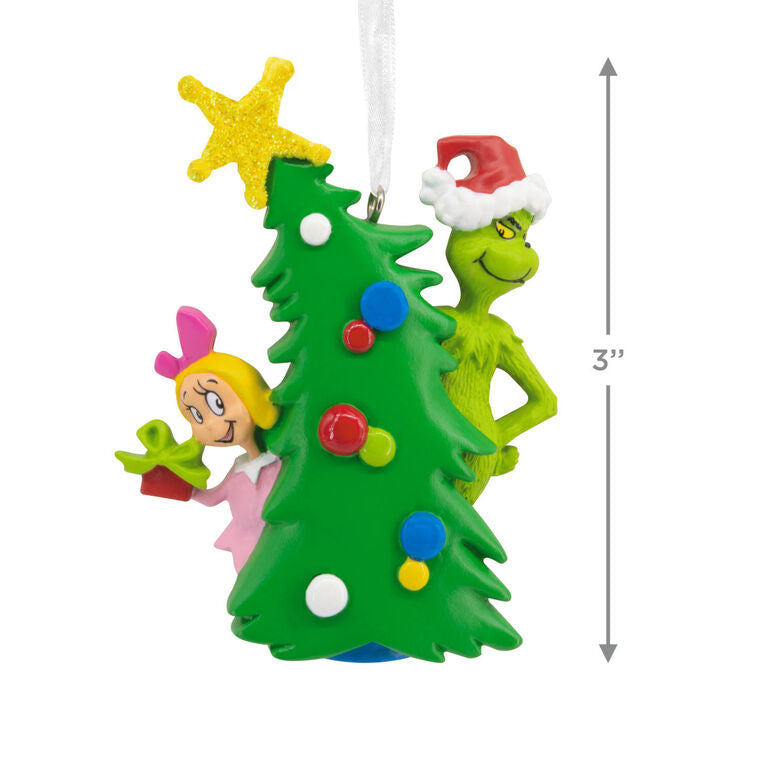 Dr. Seuss's How The Grinch Stole Christmas!™ Grinch With Cindy-Lou Who Hallmark Ornament