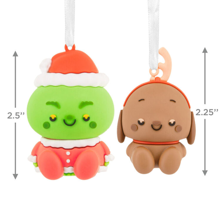  Better Together Dr. Seuss's How The Grinch Stole Christmas!™ Grinch And Max Magnetic Hallmark Ornaments, Set Of 2