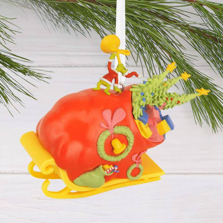  Dr. Seuss's How The Grinch Stole Christmas!™ Grinch On Sleigh Hallmark Ornament
