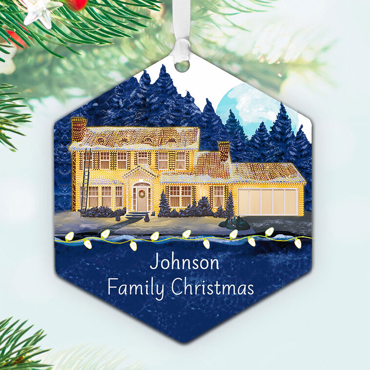 Hallmark National Lampoon's Christmas Vacation™ The Griswold House Metal Personalized Ornament, Custom Text