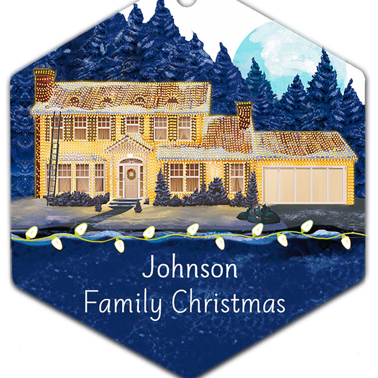 Hallmark National Lampoon's Christmas Vacation™ The Griswold House Metal Personalized Ornament, Custom Text