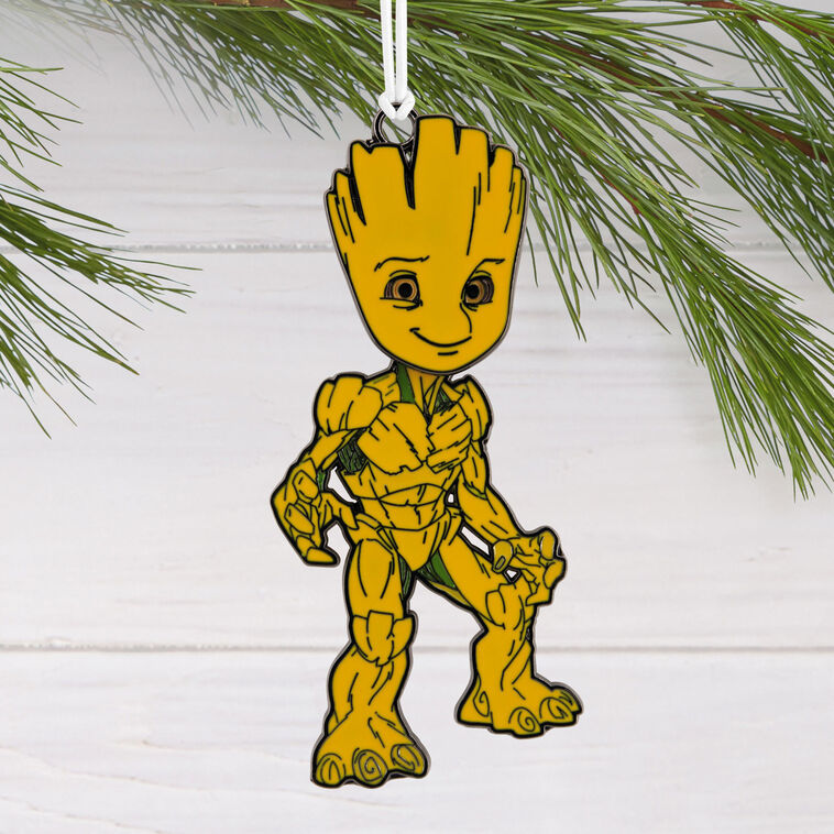  Marvel Groot Moving Metal Hallmark Ornament