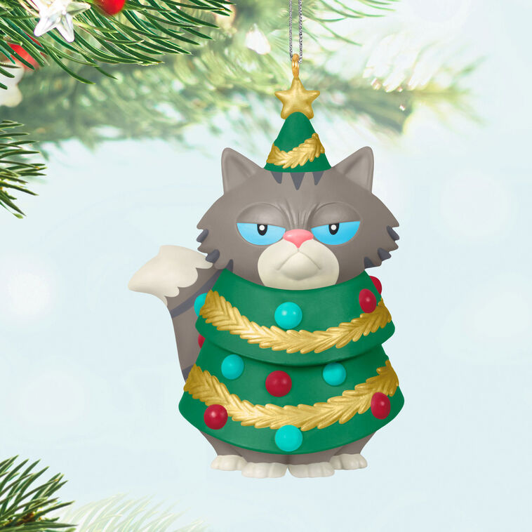 Hallmark Festive Feline Ornament