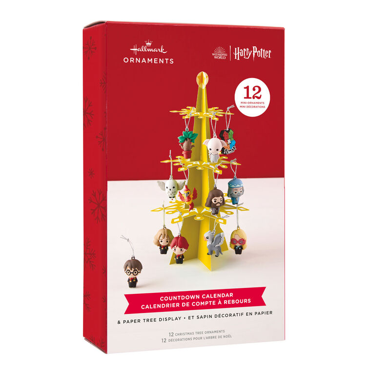  Harry Potter™ Hallmark Countdown Calendar Paper Tree Set With 12 Mini Ornaments