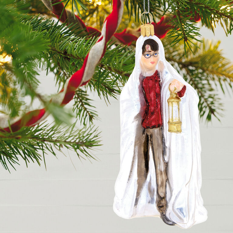 Hallmark Harry Potter™ Using The Invisibility Cloak™ Glass Ornament