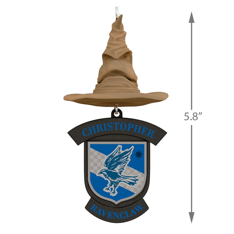  Harry Potter™ Sorting Hat Personalized Text Ornament, Ravenclaw™