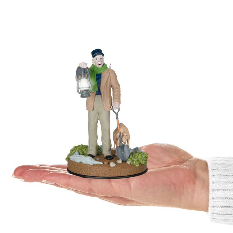Hallmark Disney The Haunted Mansion Collection The Caretaker And His Dog Ornament With Light And Sound
