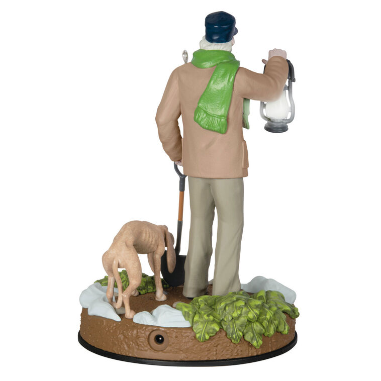 Hallmark Disney The Haunted Mansion Collection The Caretaker And His Dog Ornament With Light And Sound
