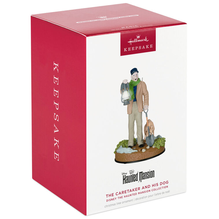 Hallmark Disney The Haunted Mansion Collection The Caretaker And His Dog Ornament With Light And Sound