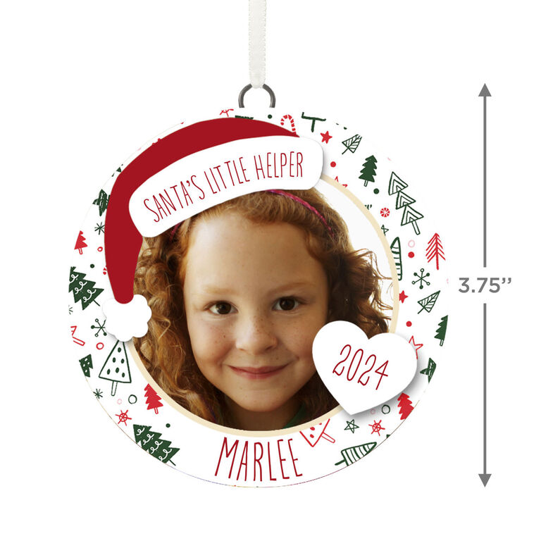Hallmark Holiday Personalized Text And Photo Ceramic Ornament