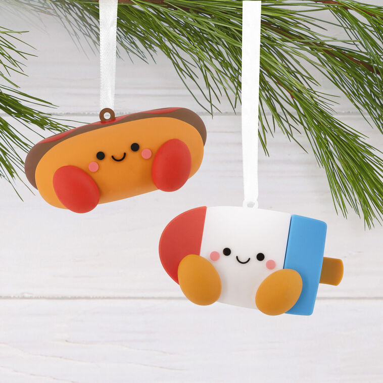  Better Together Hot Dog And Freeze Pop Magnetic Hallmark Ornaments, Set Of 2